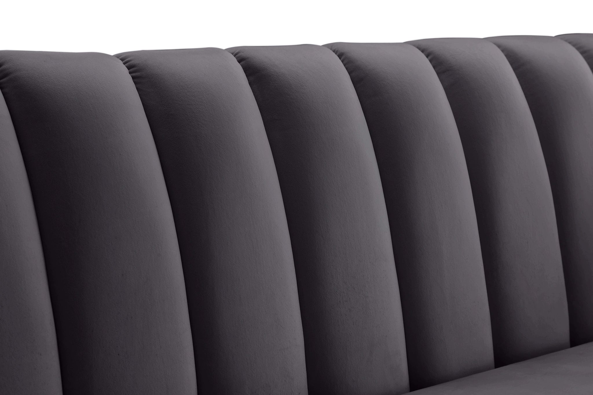 Dixie Grey Velvet Sofa