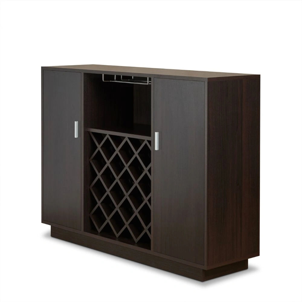 Server w/Wine Rack & Cup Holder