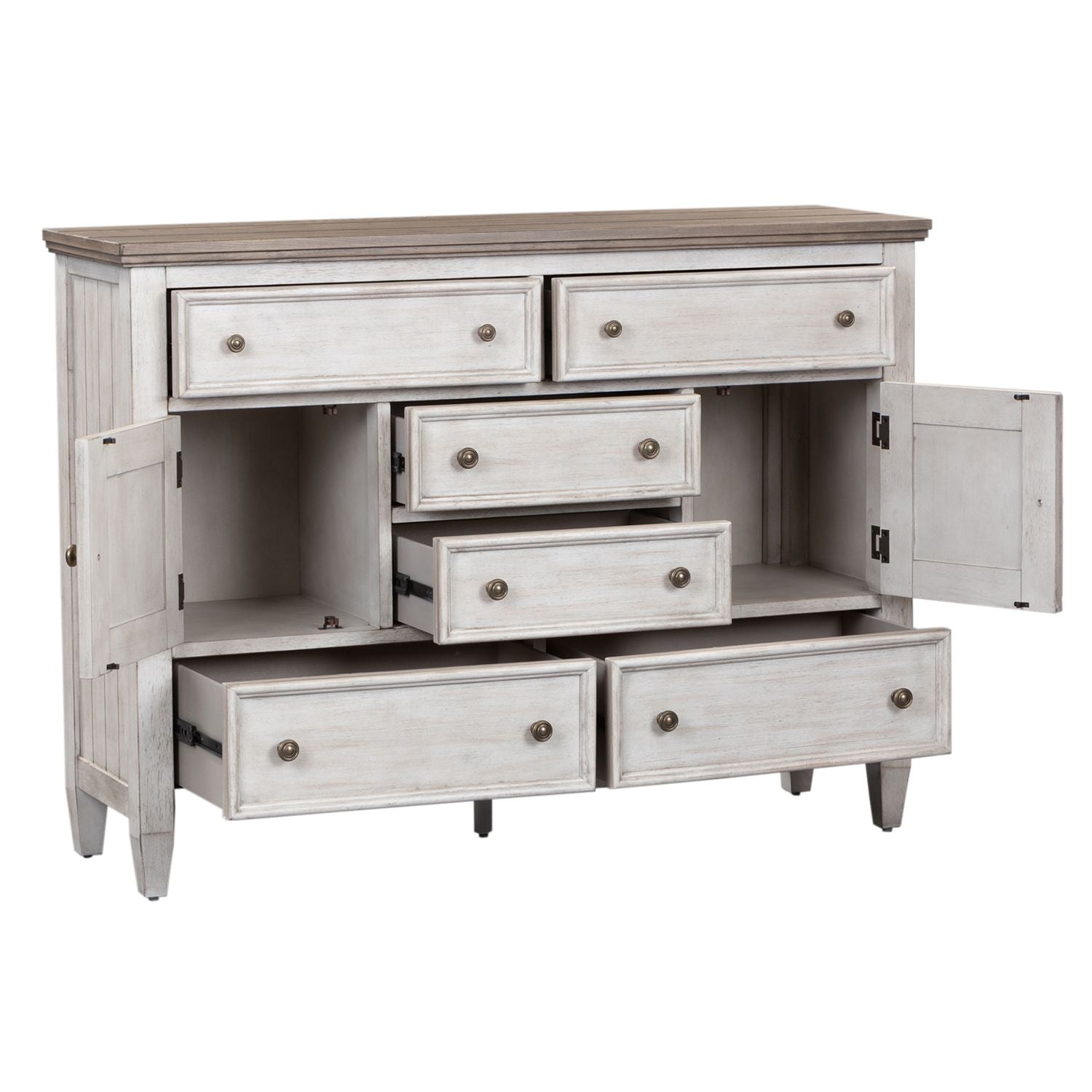 Heartland Drawer Chesser in Antique White - Luxury Home Furniture (MI)