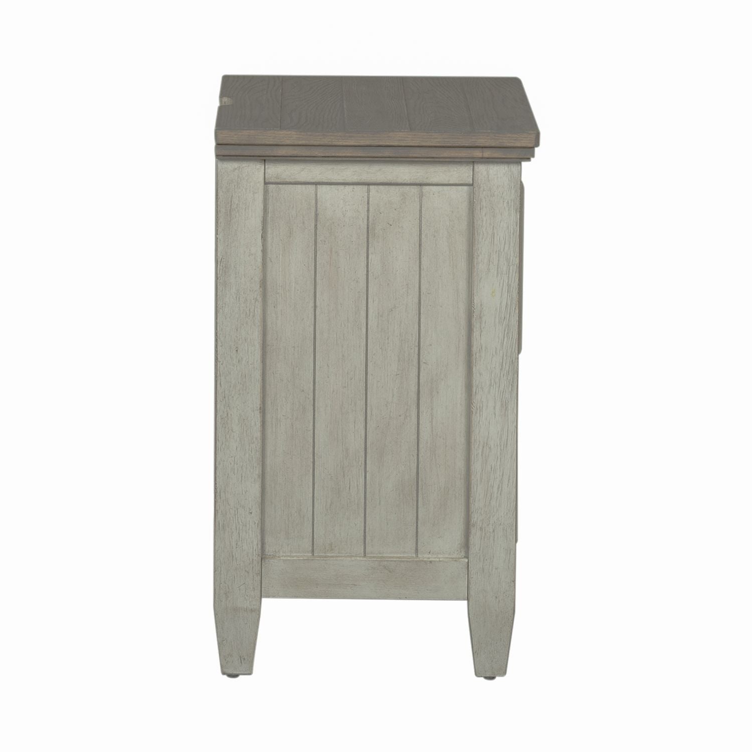 Heartland 2 Drawer Nightstand w/ Charging Station in Antique White - Luxury Home Furniture (MI)