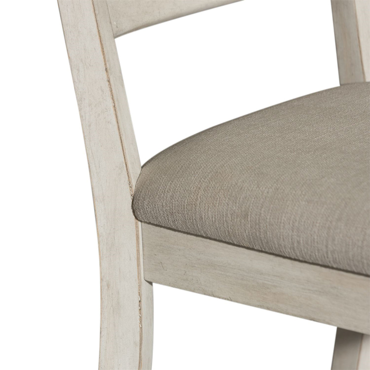 Liberty Furniture Heartland Ladder Back Side Chair (Set of 2) in Antique White - Luxury Home Furniture (MI)