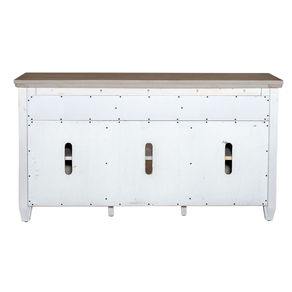 Liberty Heartland 66" Tile TV Console in Antique White