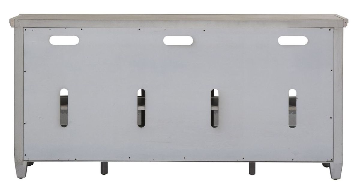 Liberty Heartland 66" TV Stand in Antique White - Luxury Home Furniture (MI)