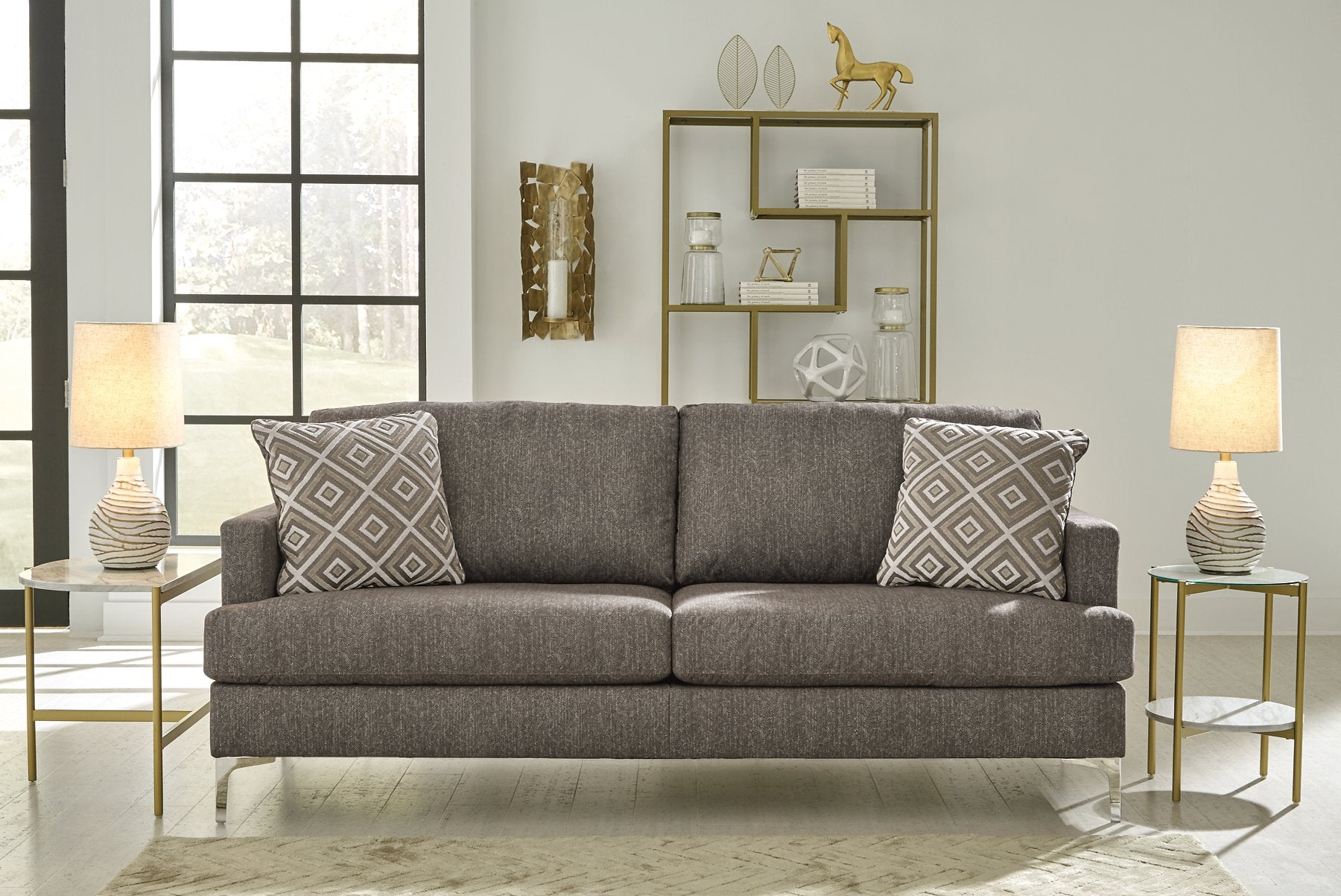 Arcola Sofa & Loveseat Living Room Set - Luxury Home Furniture (MI)