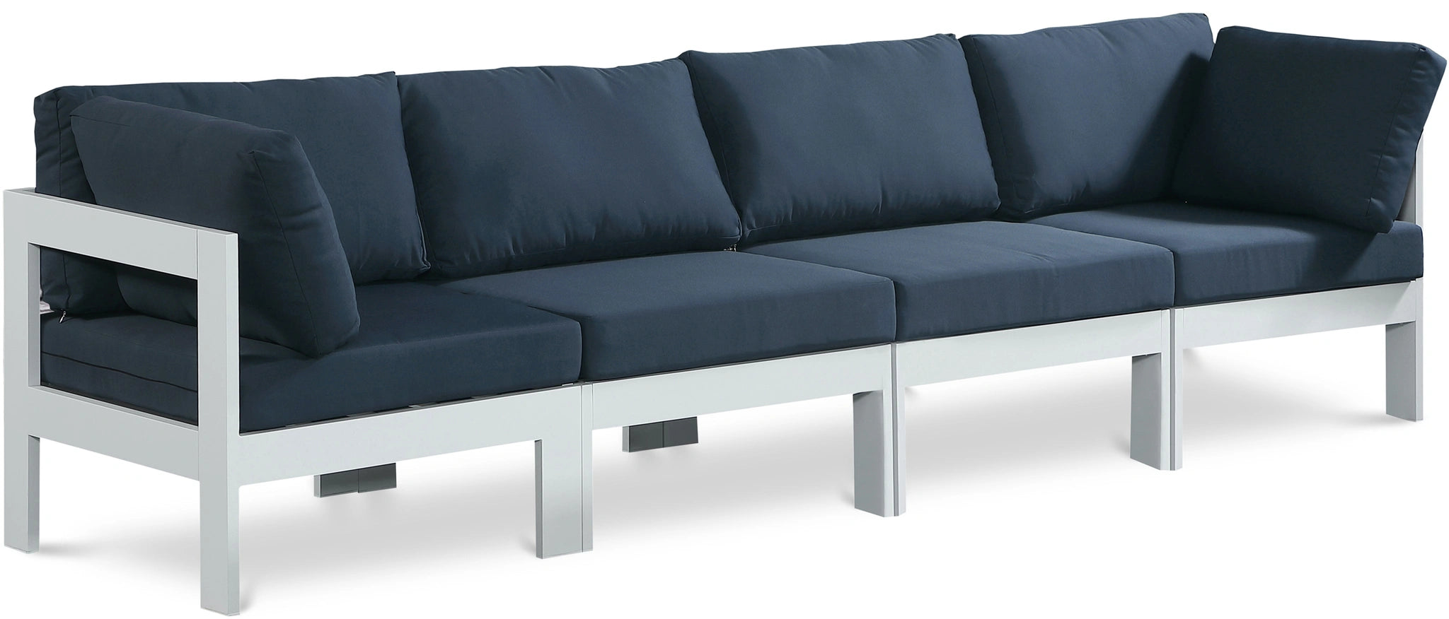 Nizuc Navy Waterproof Fabric Outdoor Patio Modular Sofa