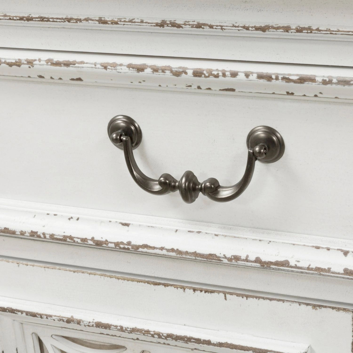 Magnolia Manor Hall Buffet in Antique White image
