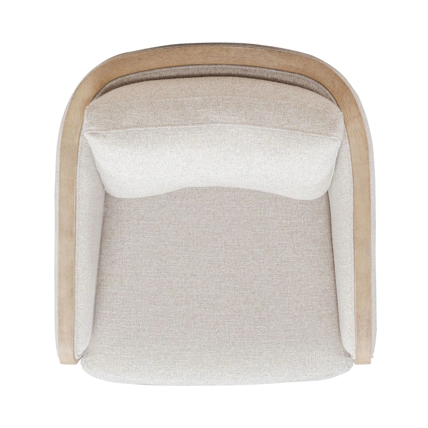 Nora Uph Swivel Accent Chair - Light Brown image