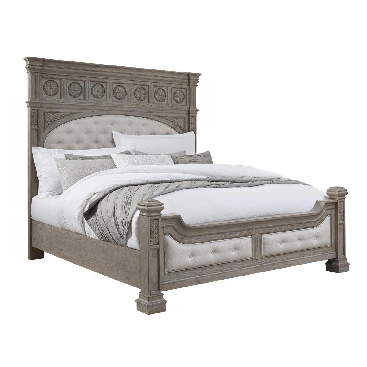 Pulaski Kingsbury California King Panel Bed in Gray