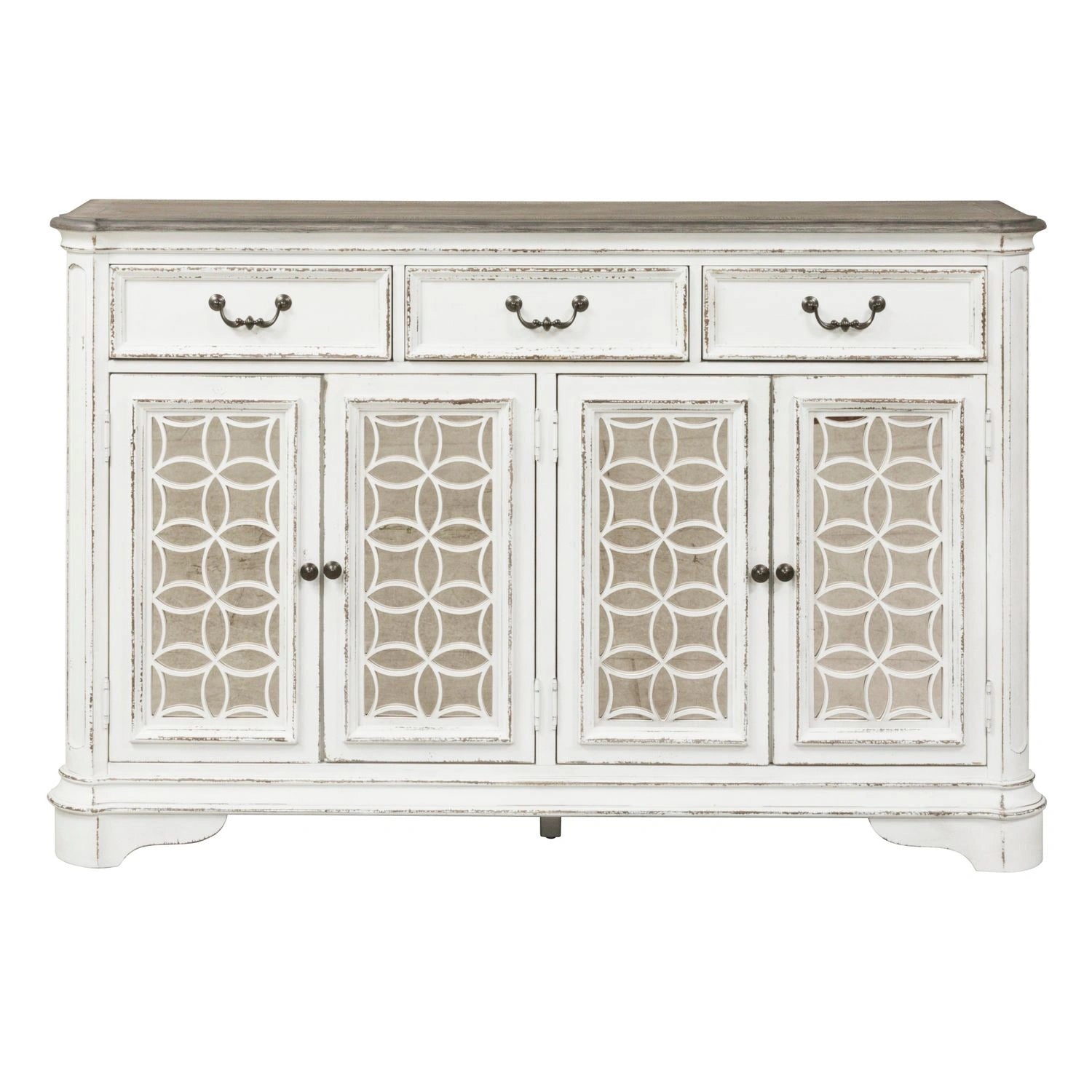 Magnolia Manor Hall Buffet in Antique White image