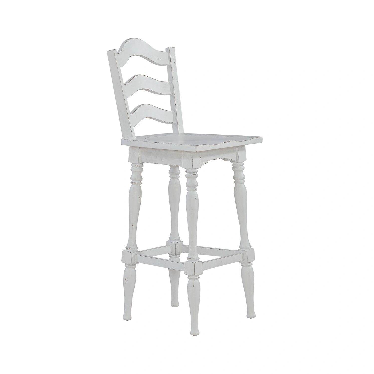 Magnolia Manor Ladderback Swivel Bar Stool image