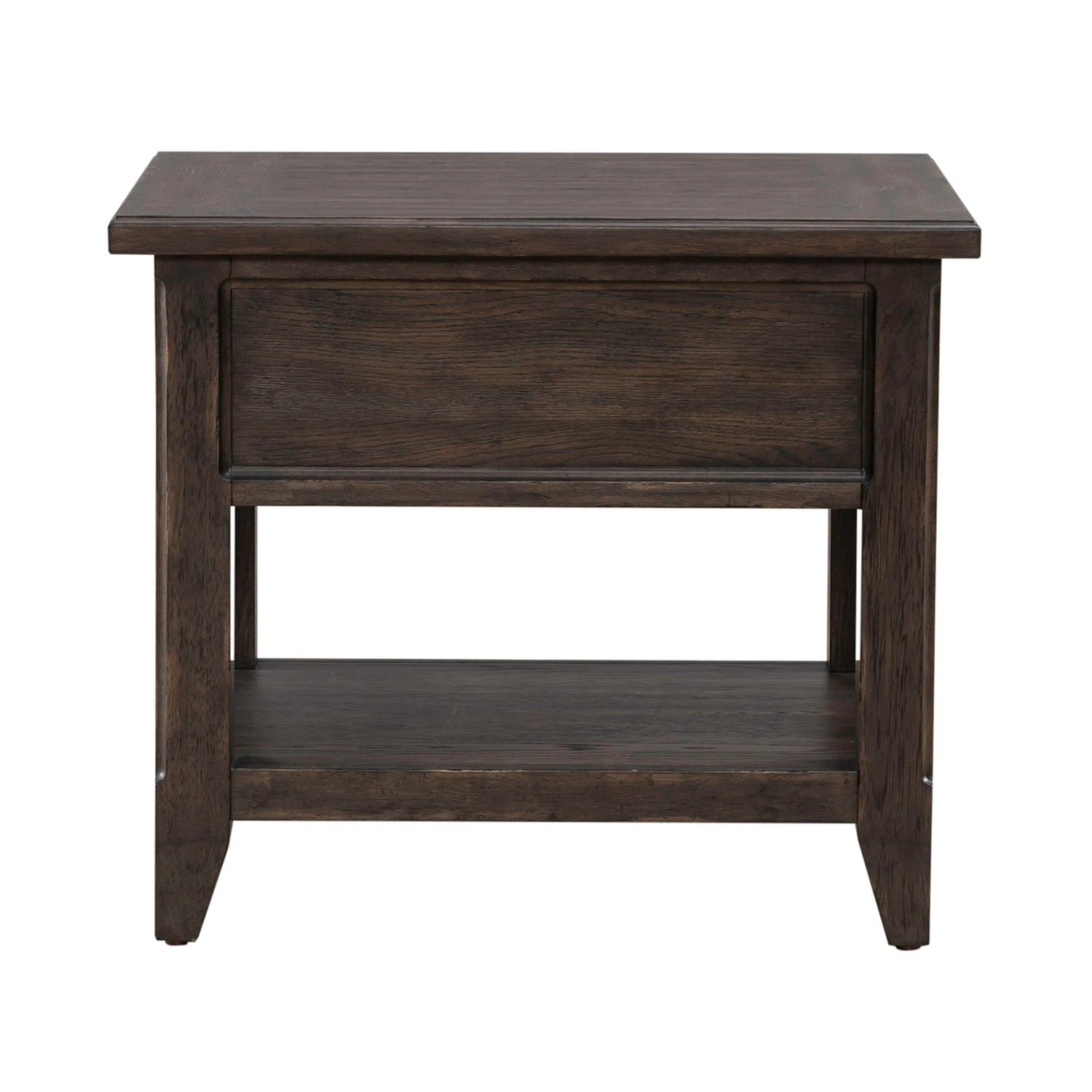 Paradise Valley Rectangular End Table in Saddle Brown image