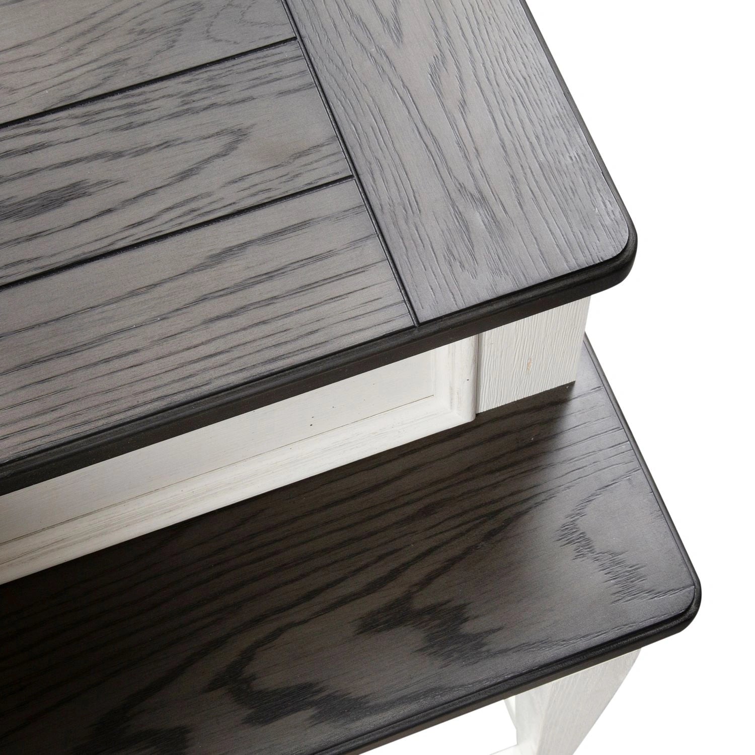 Allyson Park Console Bar Table in Wirebrushed White image