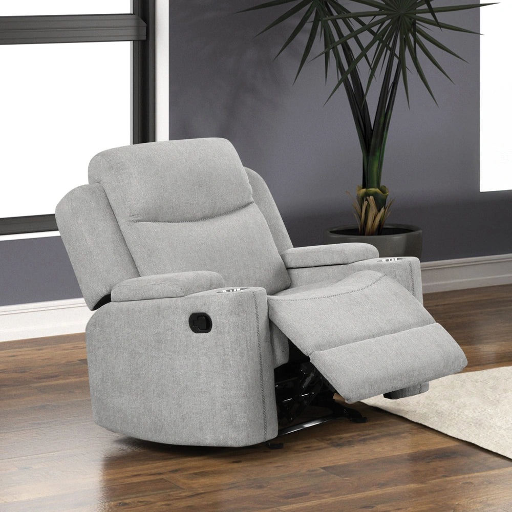 Motion Glider Recliner w/Storage Arm