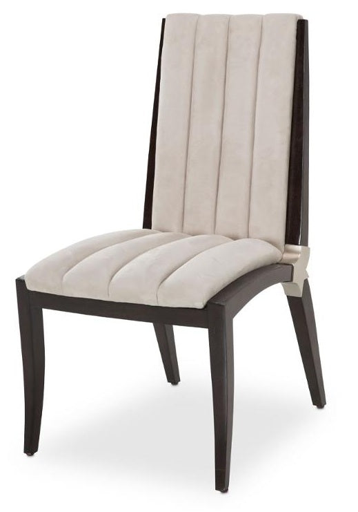 AICO Paris Chic Side Chair in Espresso (Set of 2)