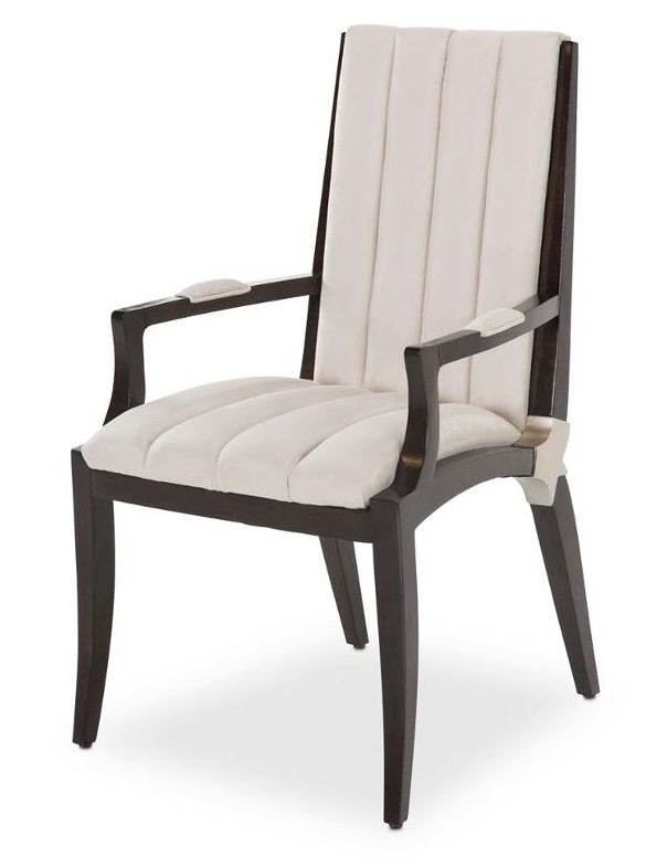 AICO Paris Chic Arm Chair in Espresso (Set of 2)