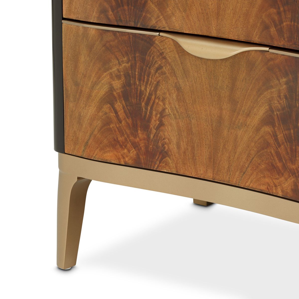 AICO Malibu Crest 9 Drawer Dresser in Crotch Mahogany - Luxury Home Furniture (MI)