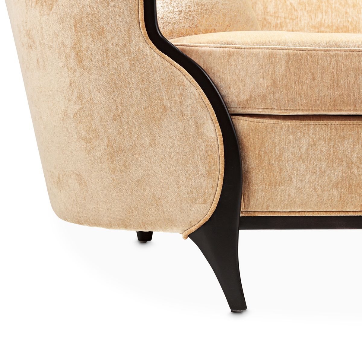 AICO Malibu Crest Chaise in Dark Espresso