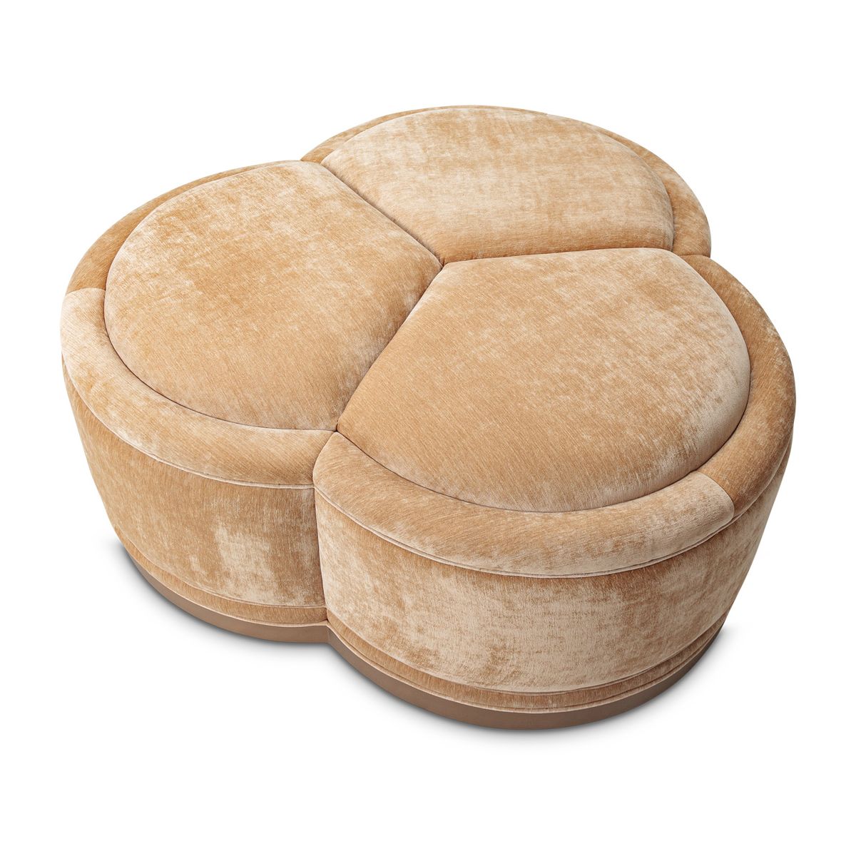 AICO Malibu Crest Clover Cocktail Ottoman in Dark Espresso - Luxury Home Furniture (MI)