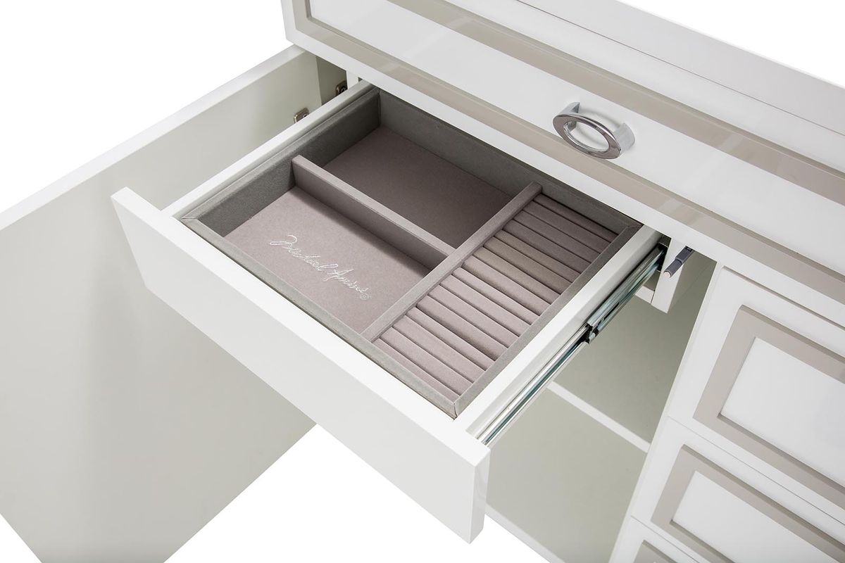 AICO Sky Tower Dresser in White Cloud