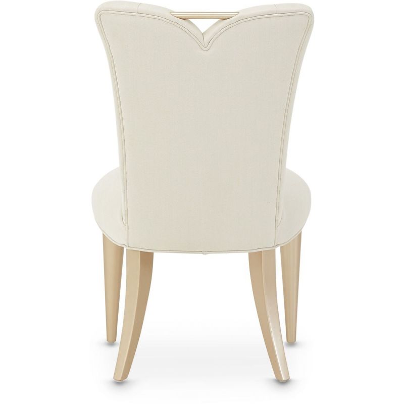 AICO La Rachelle Side Chair in Medium Champagne (Set of 2) - Luxury Home Furniture (MI)