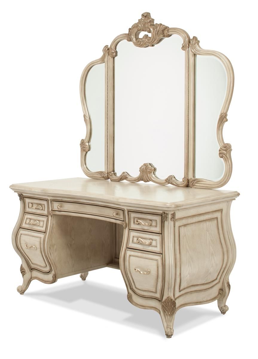 Aico Platine de Royale Vanity Mirror in Champagne - Luxury Home Furniture (MI)