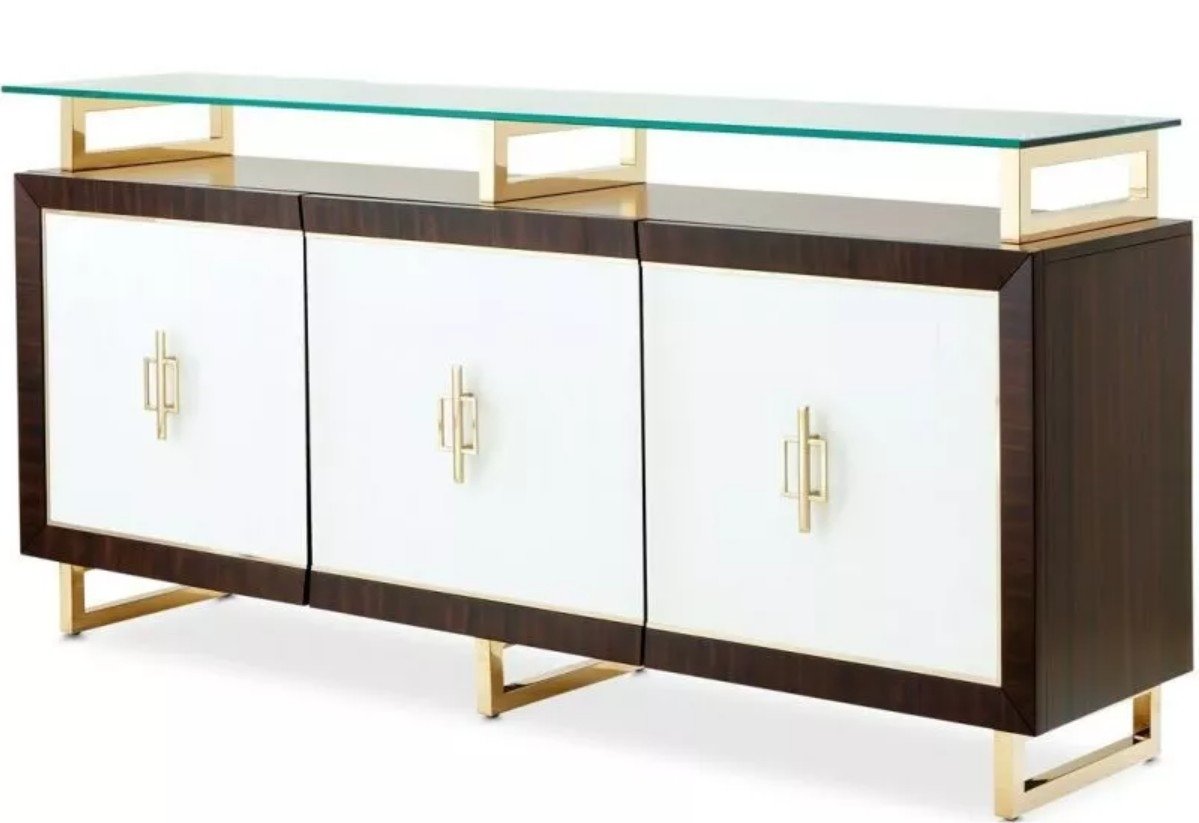 AICO Belmont Place Buffet with China Top in Espresso - Luxury Home Furniture (MI)