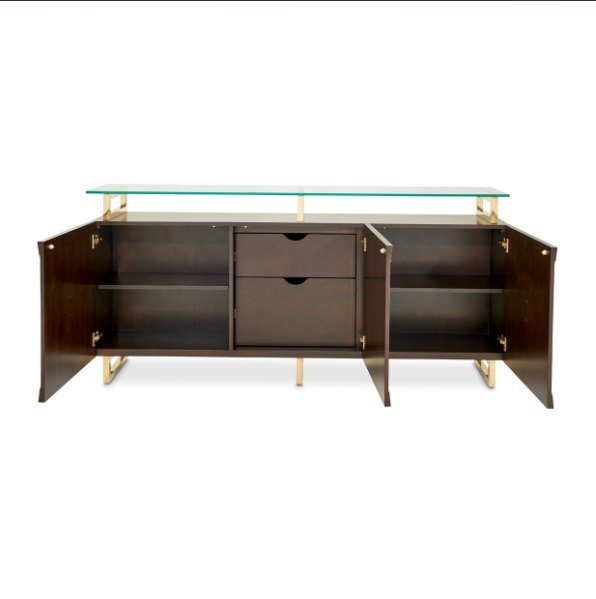 AICO Belmont Place Sideboard in Espresso - Luxury Home Furniture (MI)