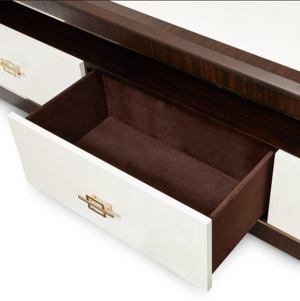 AICO Belmont Place Media Cabinet in Espresso - Luxury Home Furniture (MI)