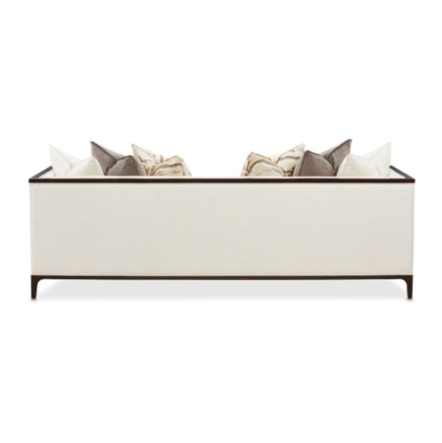 AICO Furniture Belmont Place Sofa in Espresso - Luxury Home Furniture (MI)