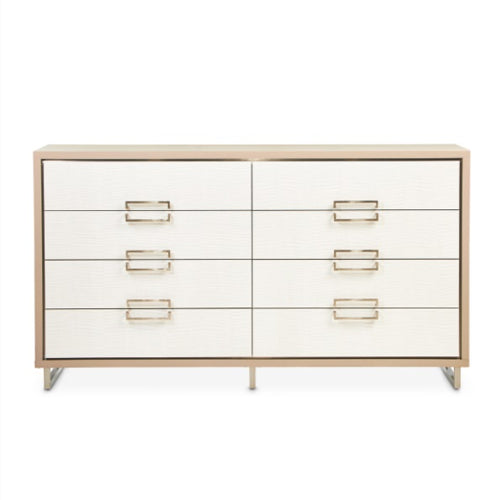 AICO Furniture Palm Gate Dresser in Clay - Luxury Home Furniture (MI)