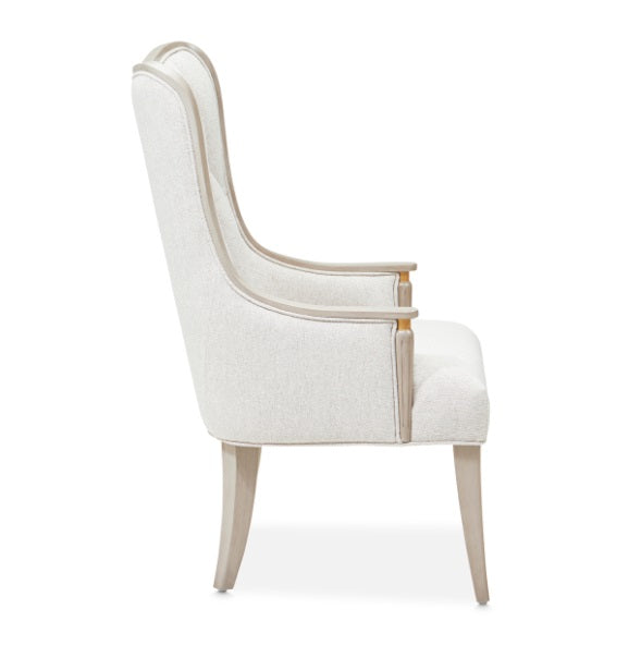 AICO Furniture St. Charles Arm Chair (Set of 2) in Dove Gray - Luxury Home Furniture (MI)