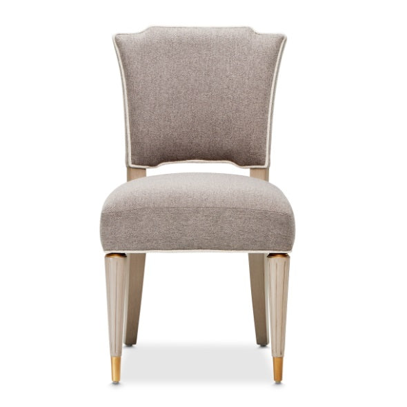 AICO Furniture St.Charles Vanity Chair in Dove Gray