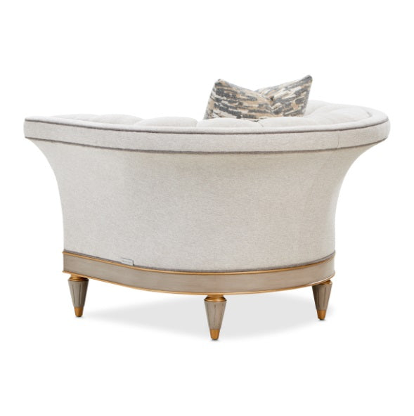 AICO Furniture St.Charles Matching Chair in Dove Gray - Luxury Home Furniture (MI)