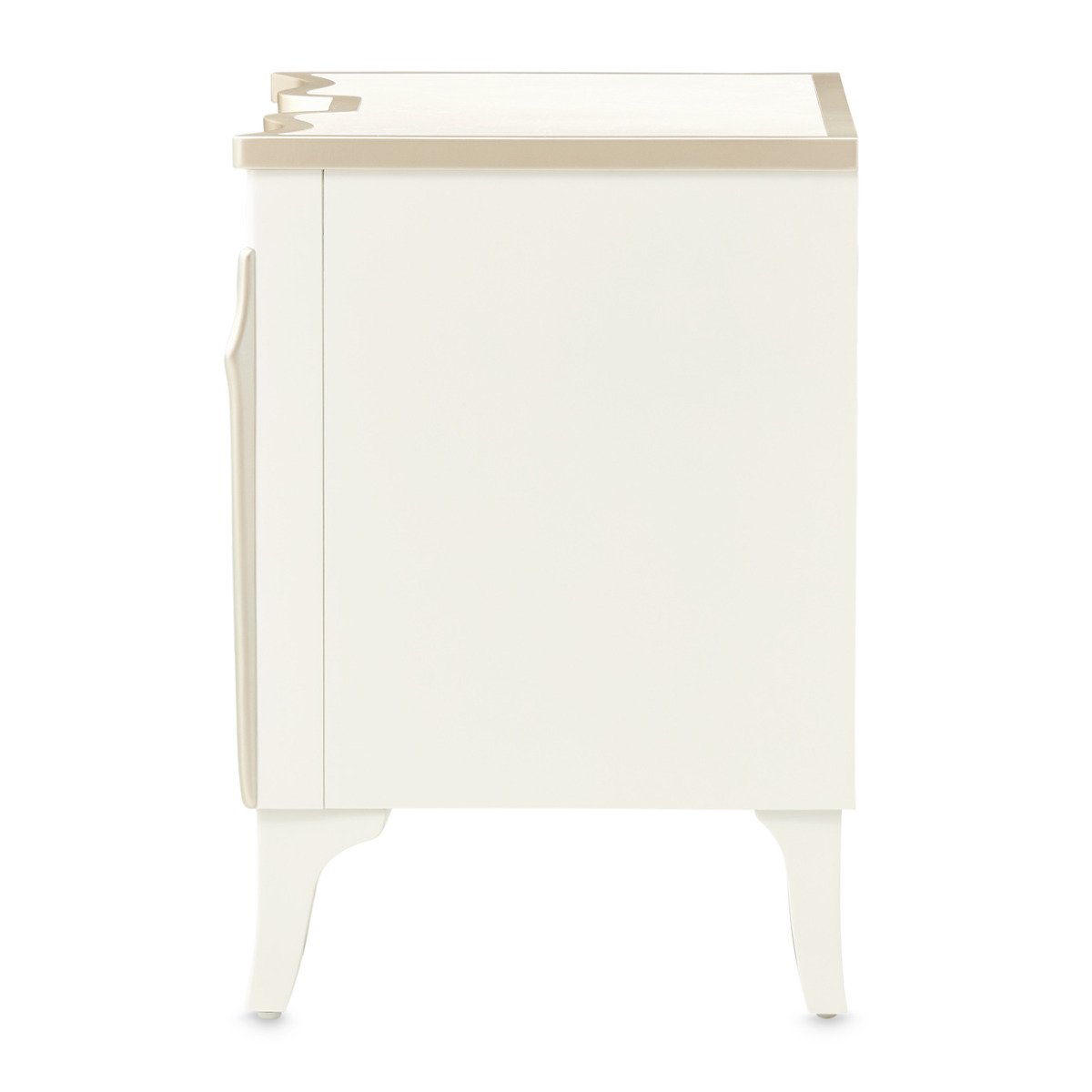 AICO Furniture La Marisia Nightstand in Creamy Pearl