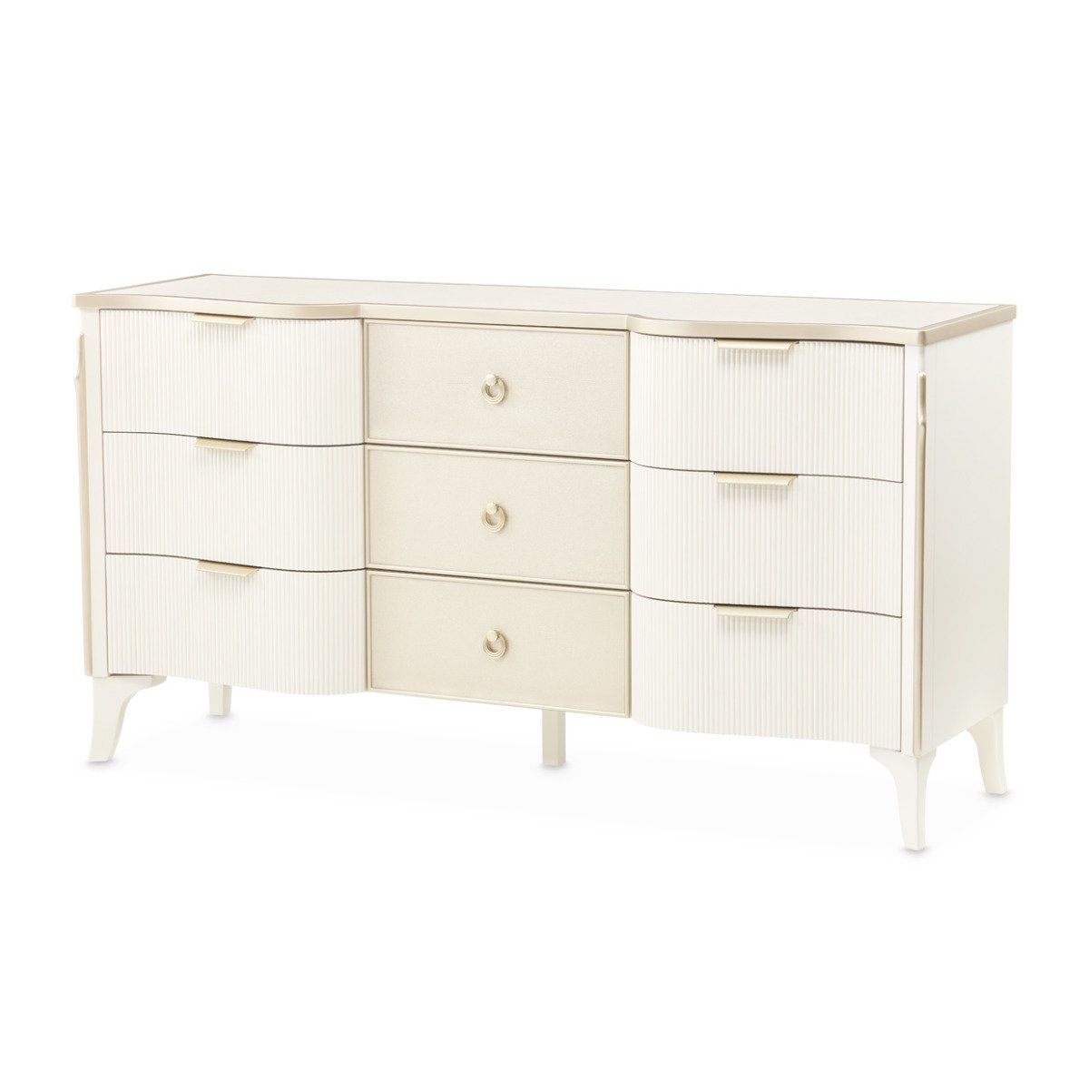 AICO Furniture La Marisia Dresser in Creamy Pearl image