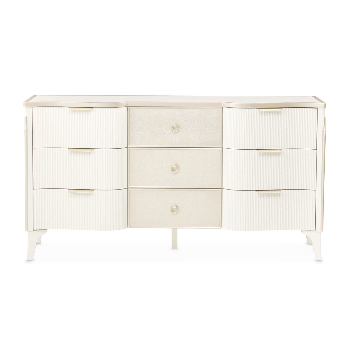 AICO Furniture La Marisia Dresser in Creamy Pearl - Luxury Home Furniture (MI)
