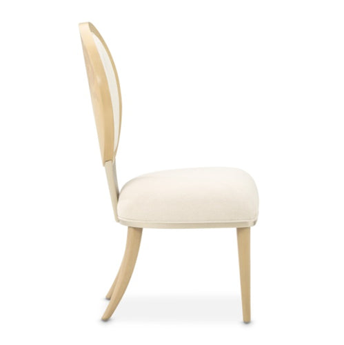 AICO Furniture Camellia Field Side Chair (Set of 2) in Caramel - Luxury Home Furniture (MI)