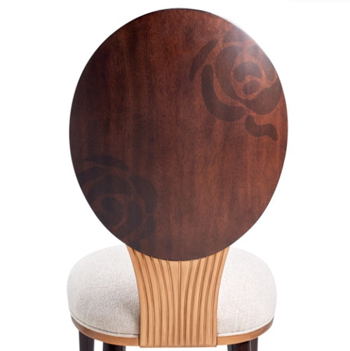 AICO Furniture Camellia Field Side Chair (Set of 2) in Warm Pecan - Luxury Home Furniture (MI)