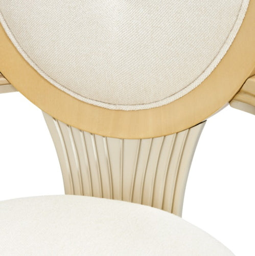 AICO Furniture Camellia Field Arm Chair (Set of 2) in Caramel - Luxury Home Furniture (MI)