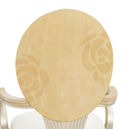 AICO Furniture Camellia Field Arm Chair (Set of 2) in Caramel - Luxury Home Furniture (MI)