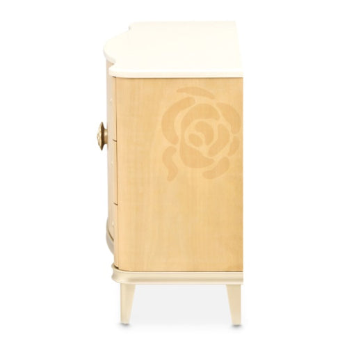 AICO Furniture Camellia Field Dresser in Caramel - Luxury Home Furniture (MI)