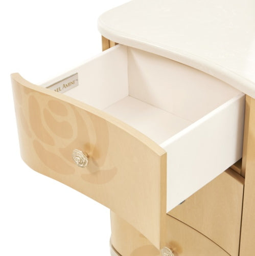 AICO Furniture Camellia Field Dresser in Caramel - Luxury Home Furniture (MI)