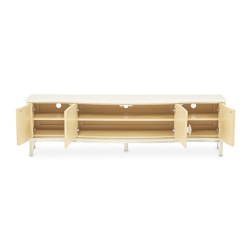 AICO Furniture Camellia Field Media Cabinet in Caramel - Luxury Home Furniture (MI)