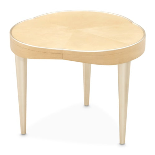 AICO Furniture Camellia Field End Table in Caramel - Luxury Home Furniture (MI)