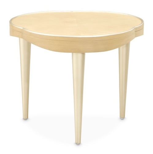 AICO Furniture Camellia Field End Table in Caramel - Luxury Home Furniture (MI)
