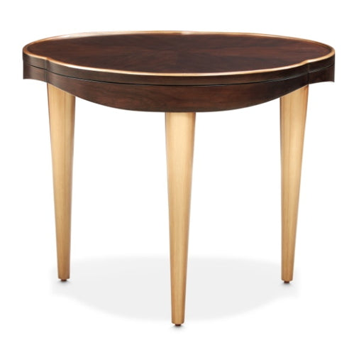 AICO Furniture Camellia Field End Table in Warm Pecan - Luxury Home Furniture (MI)