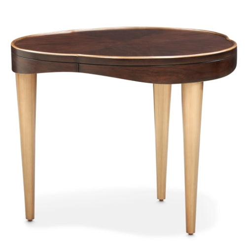 AICO Furniture Camellia Field End Table in Warm Pecan - Luxury Home Furniture (MI)