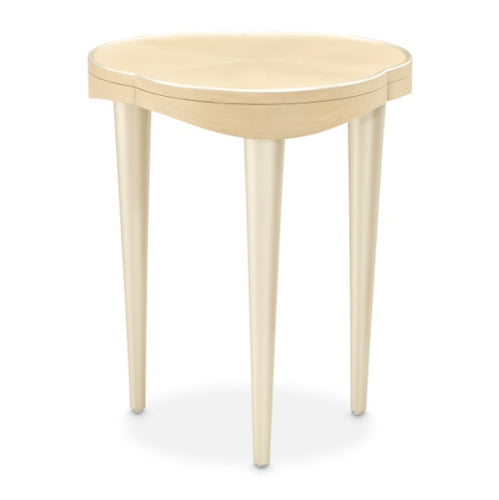 AICO Furniture Camellia Field Chairside Table in Caramel - Luxury Home Furniture (MI)