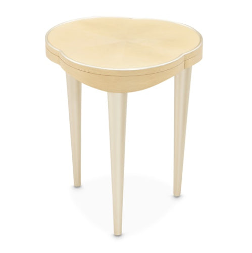 AICO Furniture Camellia Field Chairside Table in Caramel - Luxury Home Furniture (MI)