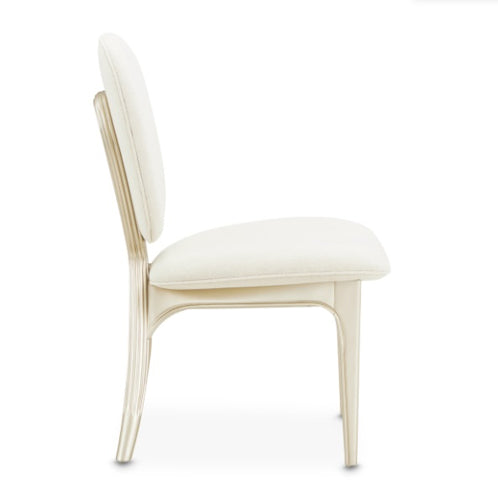 AICO Furniture Camellia Field Vanity Chair in Caramel - Luxury Home Furniture (MI)